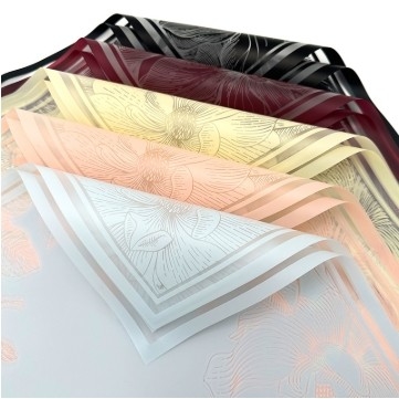 İyi bir fiyat. Mulan Jelly Film Su geçirmez Çiçek Paketleme Kağıdı 57*57cm Çiçek Buketi için Çok Renkli Paketleme Malzemesi çevrimiçi