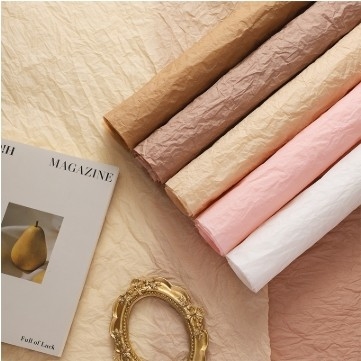 İyi bir fiyat. DIY Sanat ve El Sanat projeleri için renkli pleated kağıt çiçek sarma kağıdı çevrimiçi