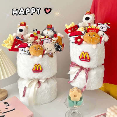İyi bir fiyat. Westie Plush Çiçek Buketi Yaratıcı Atıştırmalık İlhamlı Çocuklar ve Kız Arkadaşı için Doğum Günleri / Mezunlar için Hediye Seti çevrimiçi