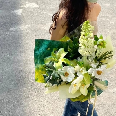 İyi bir fiyat. Mürekkep yıkama taş doku kağıdı, çiçek buketi ambalaj kağıdı, gradient yüzen renkli çiçek sanatı ambalajı, çiçek ambalaj kağıdı malzemeleri çevrimiçi