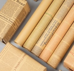 İyi bir fiyat. Eski İngiliz Gazete Kraft Kağıdı Çiçek Paket Kağıdı çevrimiçi