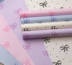 İyi bir fiyat. Polka Dot Bow Kraft Kağıt Buket Paket Kağıdı çevrimiçi