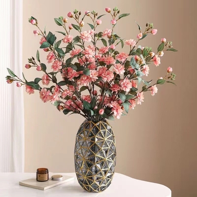 İyi bir fiyat. Camellia yapay çiçekleri, çok başlı camellia çiçek düzenleri, uzun dallar, yapay çiçekler, ev dekorasyonu çevrimiçi