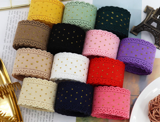 İyi bir fiyat. 5 boyutu iplik dantel sıcak damgalama nokta kurdele kurdele 38mm yay DIY el yapımı aksesuarlar şekerleme ambalajı çevrimiçi