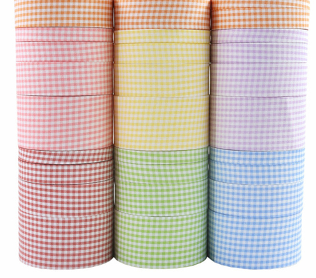 İyi bir fiyat. ızgara ile preslenmiş kumaş kurdele, küçük ızgara dokuma kurdele, el yapımı DIY buket kravatı, saç aksesuarı, buket kravatı, kıyafet, pamuk kumaş kurdele çevrimiçi