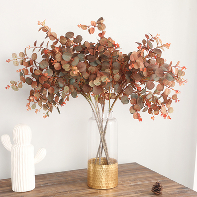 İyi bir fiyat. The Keisen series money Leaf home desktop is a simulation plant of Japanese autumn eucalyptus leaves (Yapon sonbahar eukalyptus yapraklarının simülasyon bitkisi) çevrimiçi