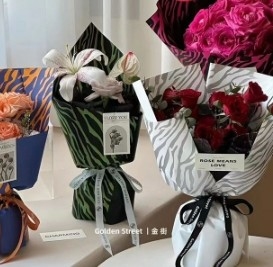 İyi bir fiyat. Zebra desenli su geçirmez çiçek malzemesi, taze çiçek ambalaj kağıdı çevrimiçi