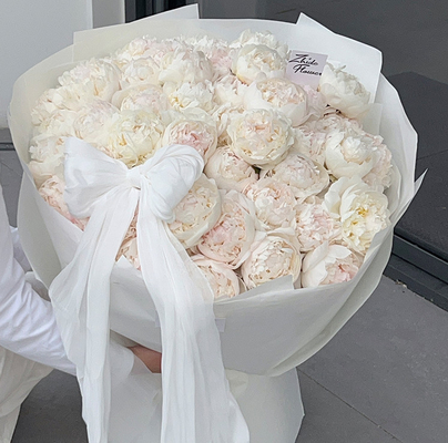 İyi bir fiyat. Fransız incil kar saten kumaş çiçek buketi DIY yay dekorasyonu çiçek malzemeleri çevrimiçi