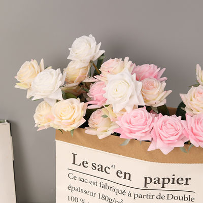 İyi bir fiyat. Simülasyon Çiçek Yapısı Nemlendirici Gül Düğün Dekorasyonu Ev Oturma Odası Dekorasyonu İpek Çiçeği Sahte Çiçek Gül çevrimiçi