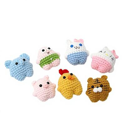 İyi bir fiyat. Toptan Hayvan kaplanları Kediler Duygusal Destek. Ofis Ev Masaüstü Süslemeleri Hediyeler için El Yapımı Tığ Işi Amigurumi Bebekler çevrimiçi