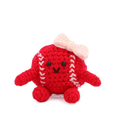 İyi bir fiyat. Toptan Sıcak Satış Spor Beyzbol El Yapımı Dikiş Amigurumi Kukla Dekorasyon Ornamentler Tatil Hediyeleri çevrimiçi