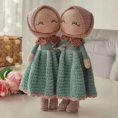 İyi bir fiyat. Desteklenmiş Hakolatlı El Yapımı Güzel Bebek Hediye Dolu Oyuncak Kız için Amigurumi Bebek çevrimiçi