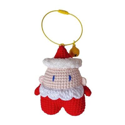 İyi bir fiyat. Yeni Noel Örme Bebek El Yapımı Yün Örme Mini Dolması Noel Baba Anahtarlıklar Süsler Özel Tığ Bebek Tığ Oyuncaklar çevrimiçi