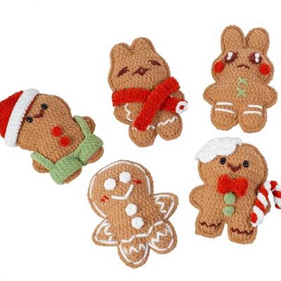 İyi bir fiyat. El yapımı Crochet Zencefilli Erkek Bebek Şık Tatil Dekoru için çevrimiçi