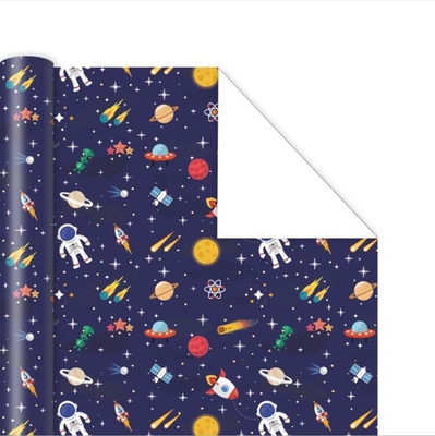 İyi bir fiyat. Doğum Günü Hediyesi İçin Astronot Karikatür Baskı Mat Hediye Paketi Kağıt Rulo çevrimiçi
