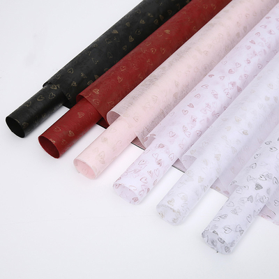 Çevre Dostu 60cmx60cm Buket İçin Dokuma Olmayan Çiçek Sarma Kağıt Yaprakları