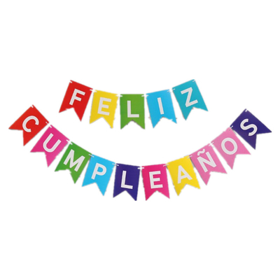 İyi bir fiyat. Baskılı Feliz Cumpleanos Parti Dekorasyon Ürünleri Garland Balık Kuyruğu Kırlangıç ​​Kuyruklu Bayrak çevrimiçi