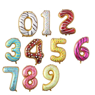 İyi bir fiyat. Donut Parti Folyo Balon Çocuk Doğum Günü Partisi 32 İnç Folyo Numarası Balonlar çevrimiçi